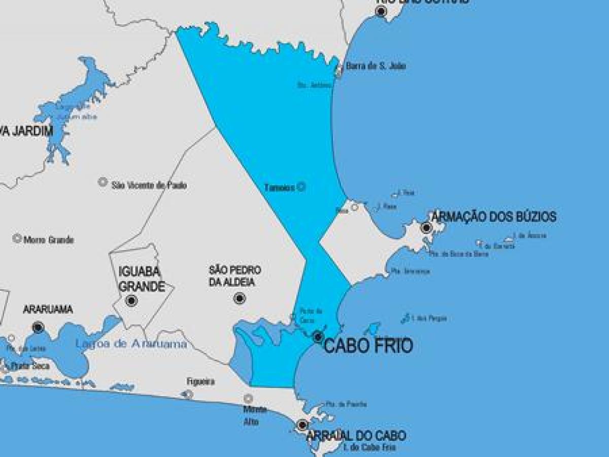 Zemljevid Cabo Frio občina