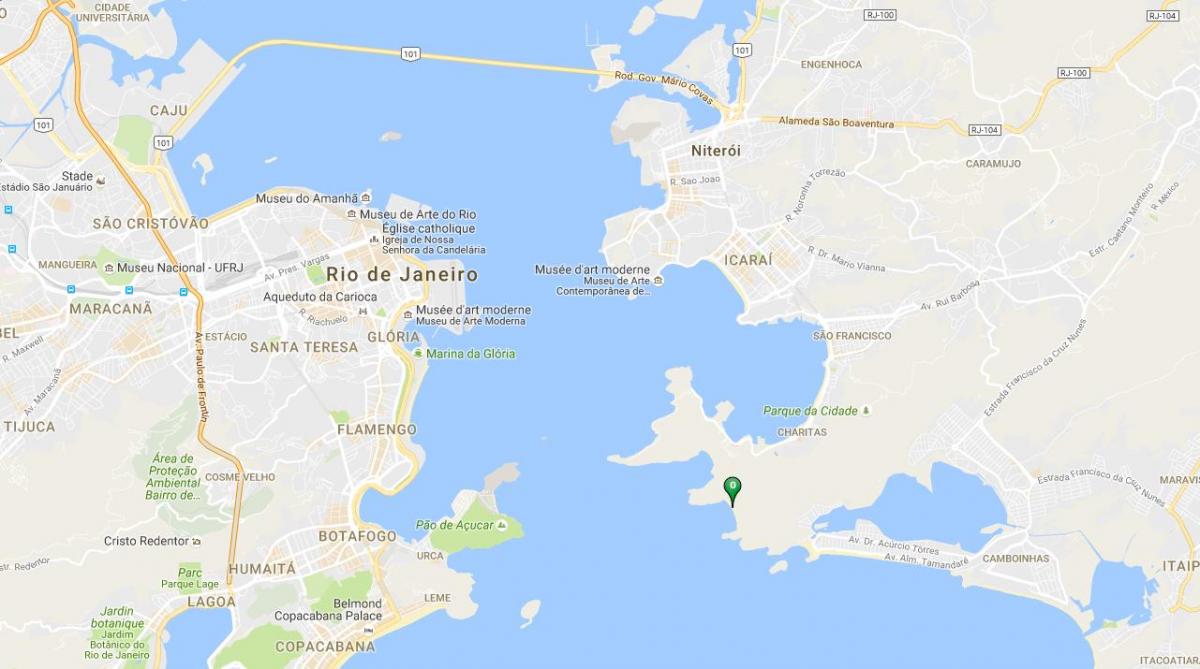 Zemljevid plaži Forte Imbuí