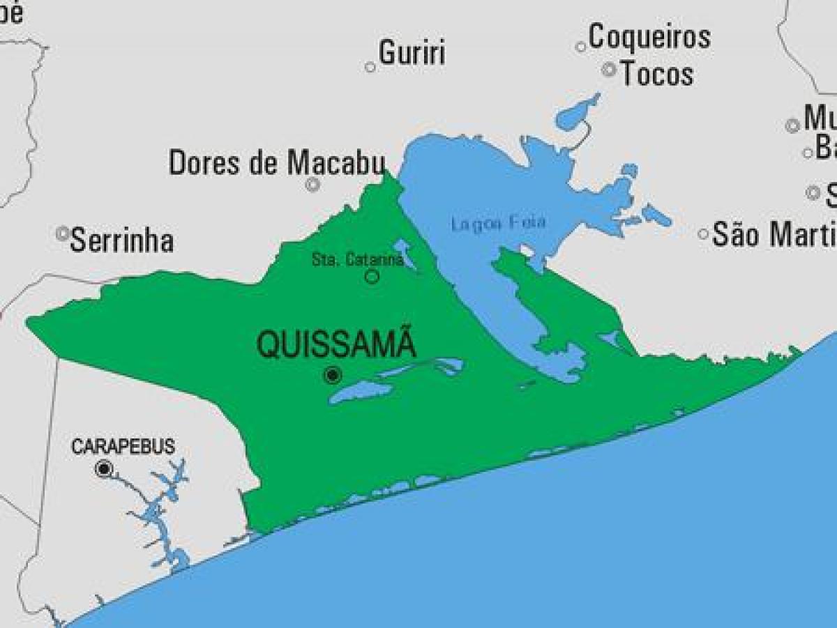 Zemljevid Quissamã občina