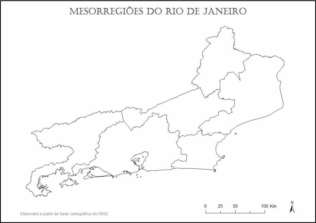 Zemljevid Rio de Janeiru devica
