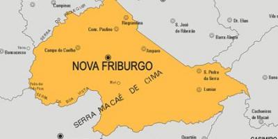 Zemljevid Nova Friburgo občina