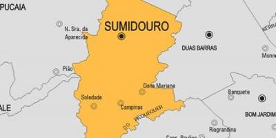 Zemljevid Sumidouro občina