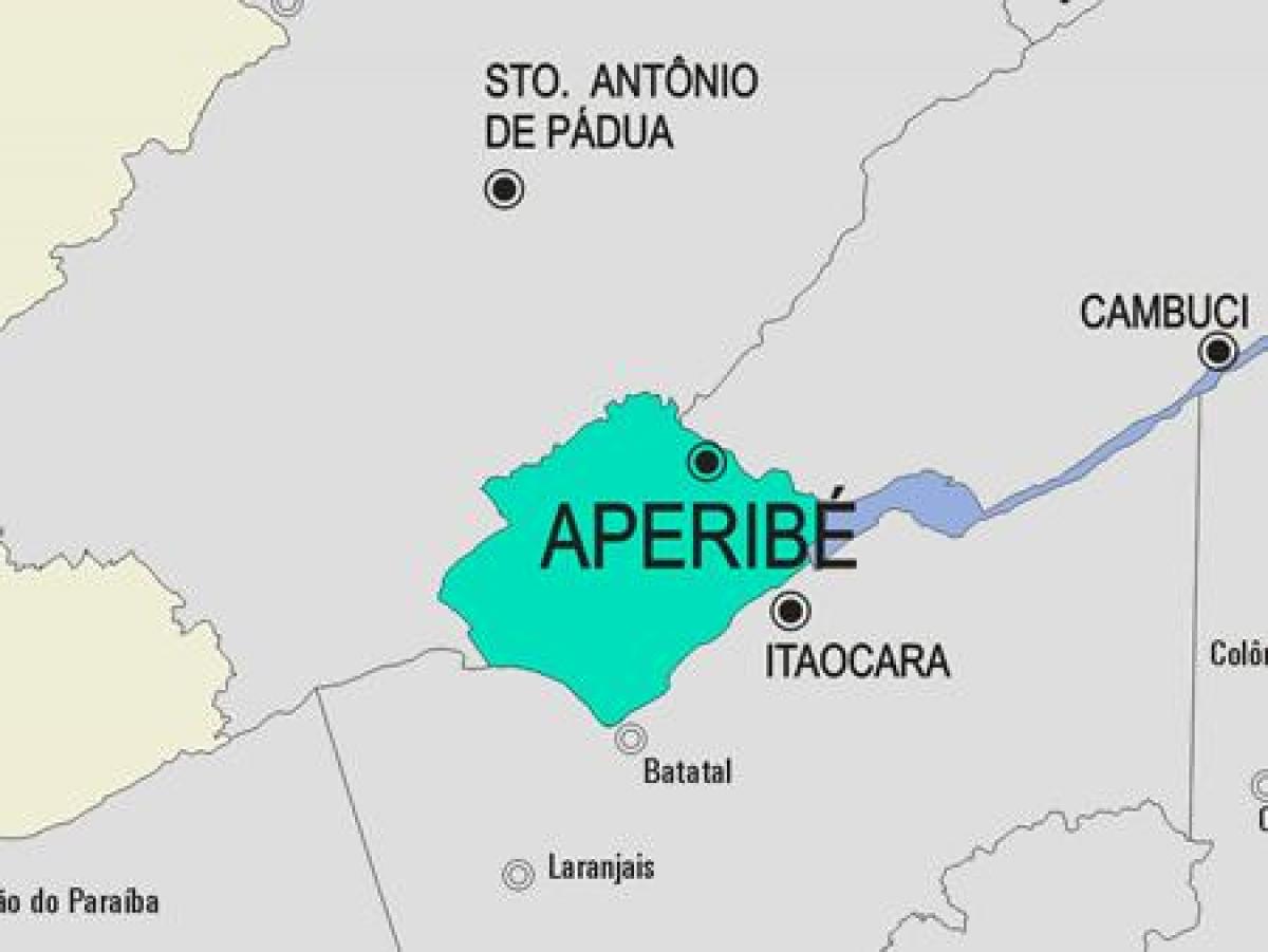 Zemljevid Aperibé občina