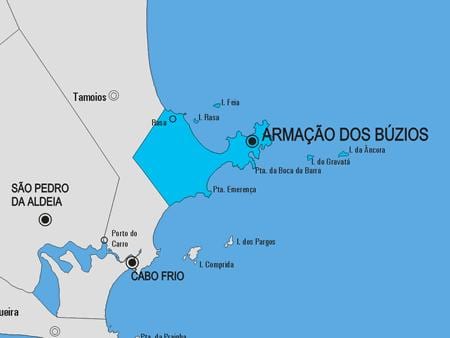 Zemljevid Armação dos Búzios občina