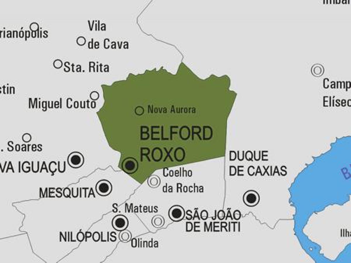 Zemljevid Belford Roxo občina