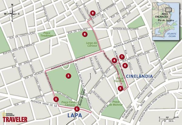 Zemljevid Cinelândia
