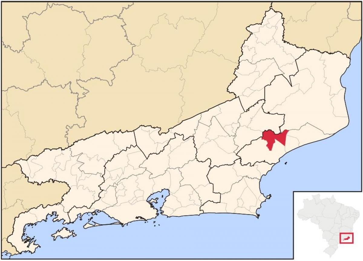Zemljevid Conceição de Macabu