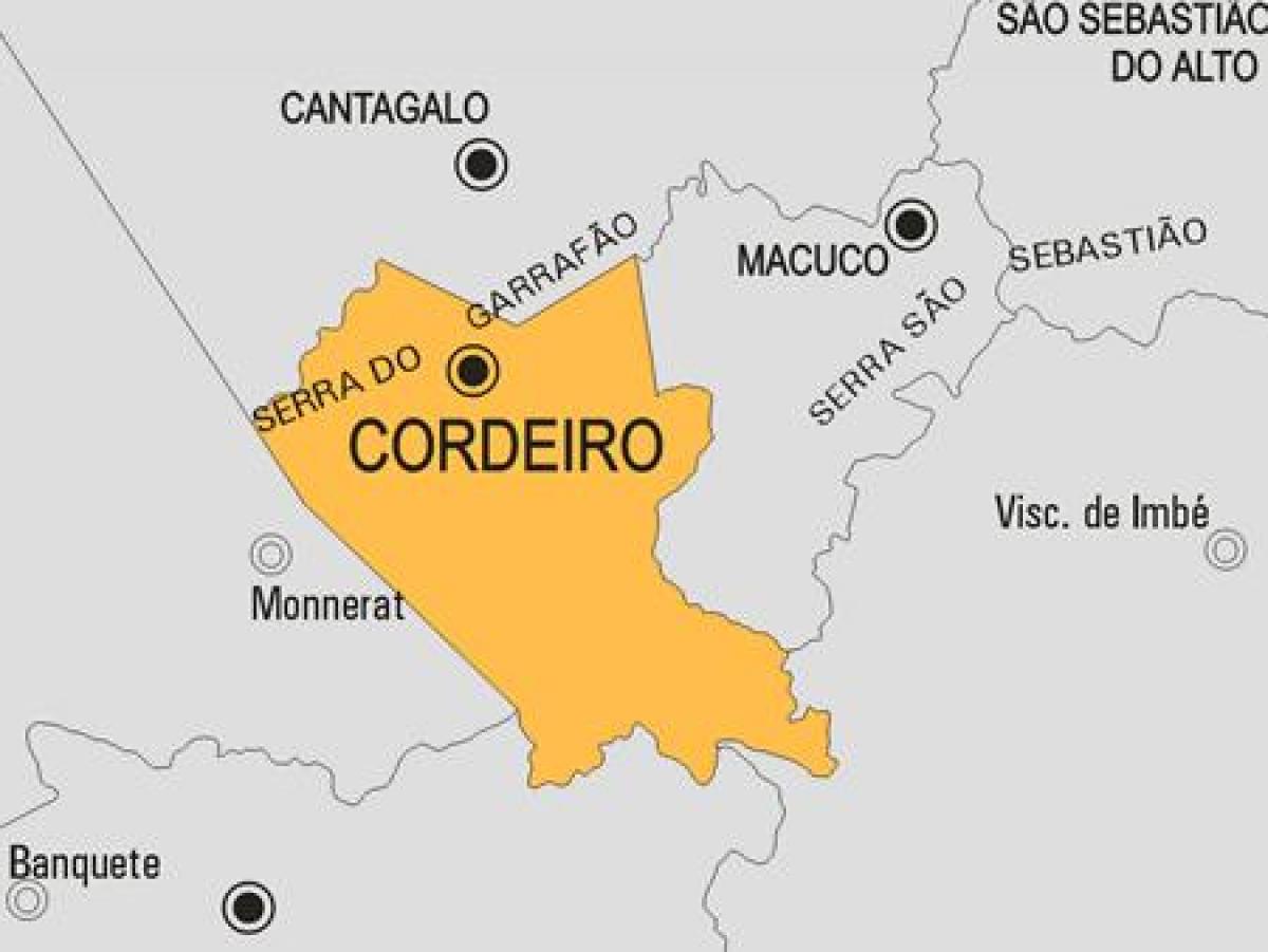 Zemljevid Cordeiro občina