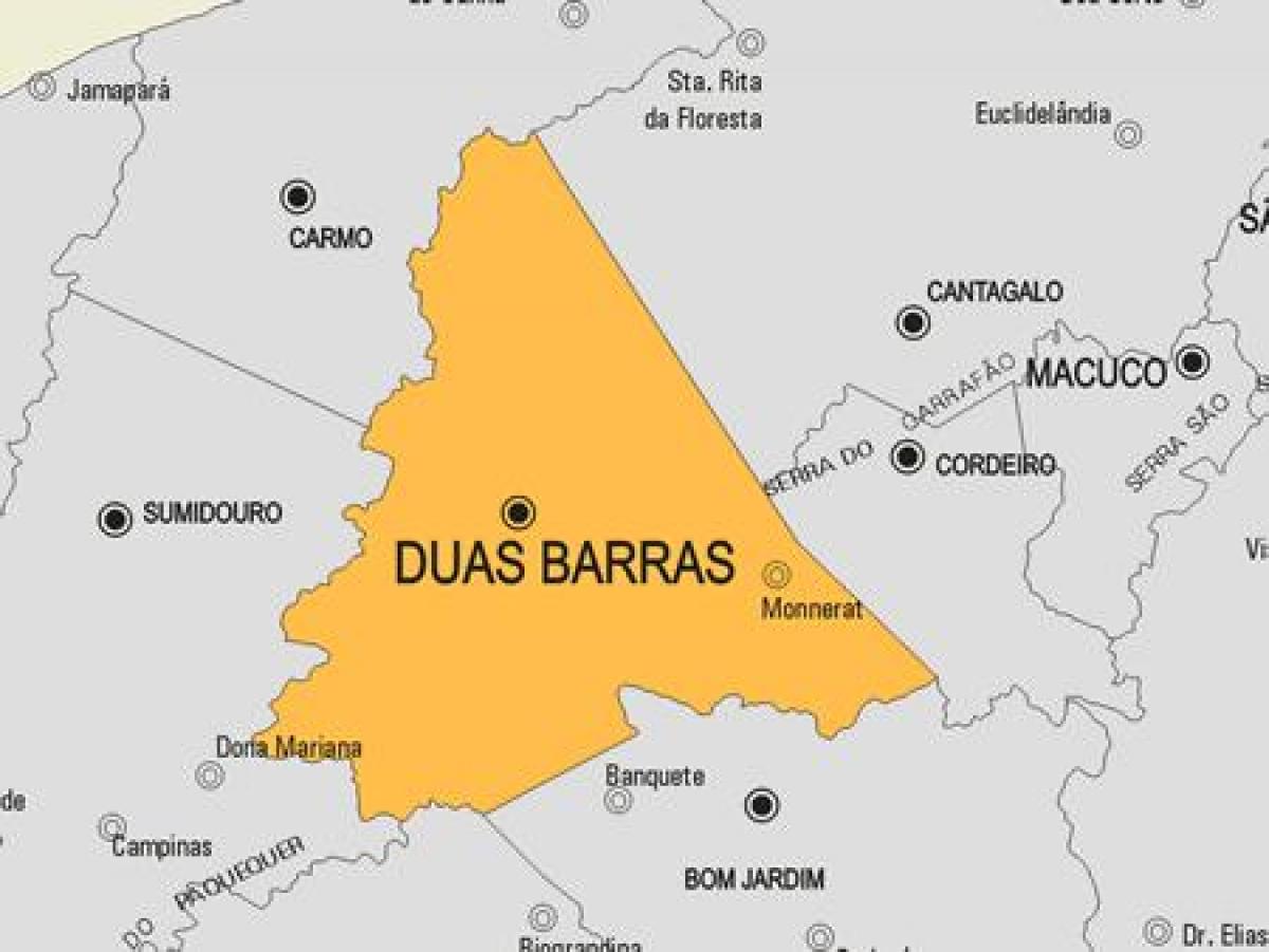 Zemljevid Duas Barras občina