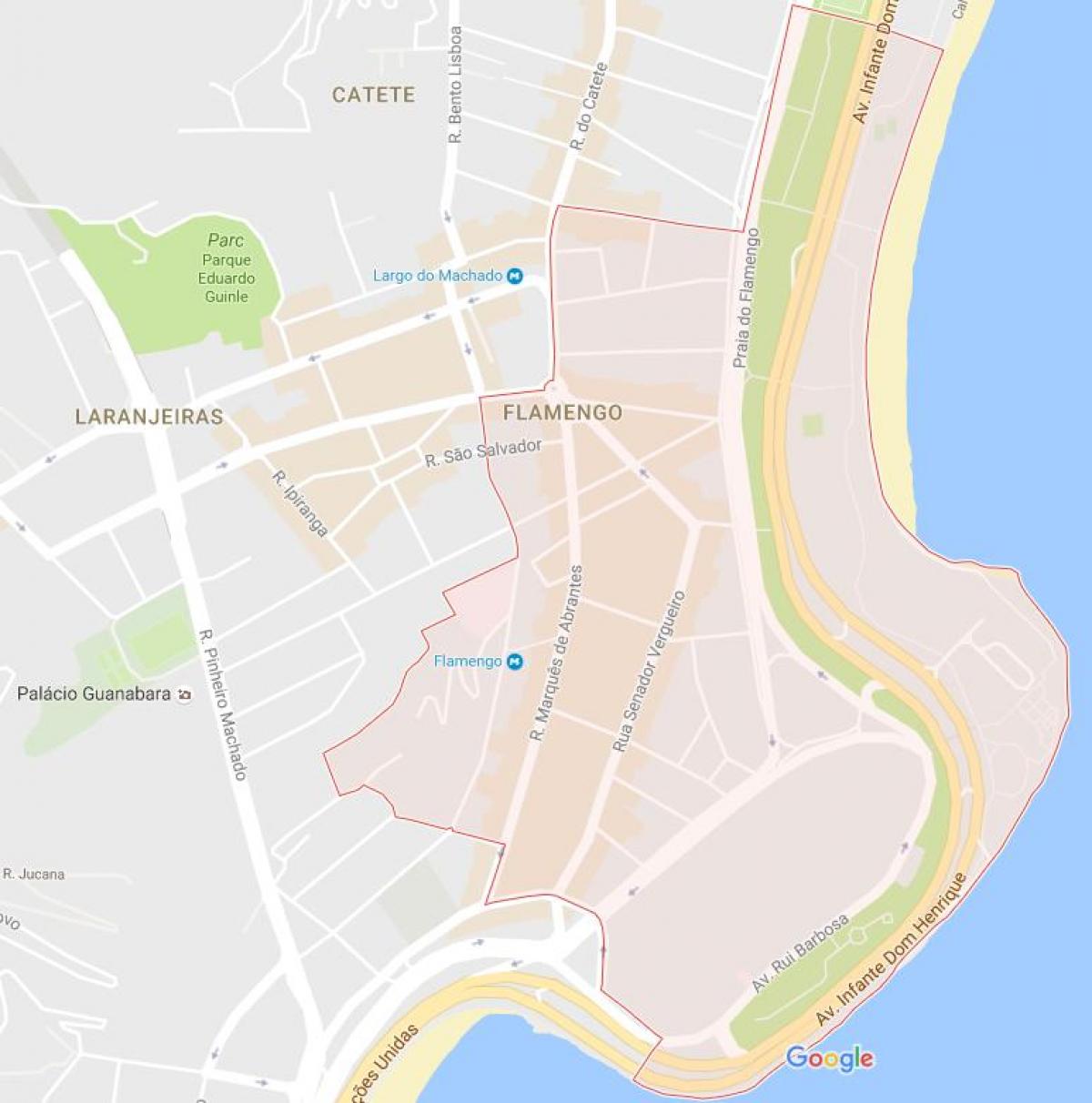 Zemljevid Flamengo
