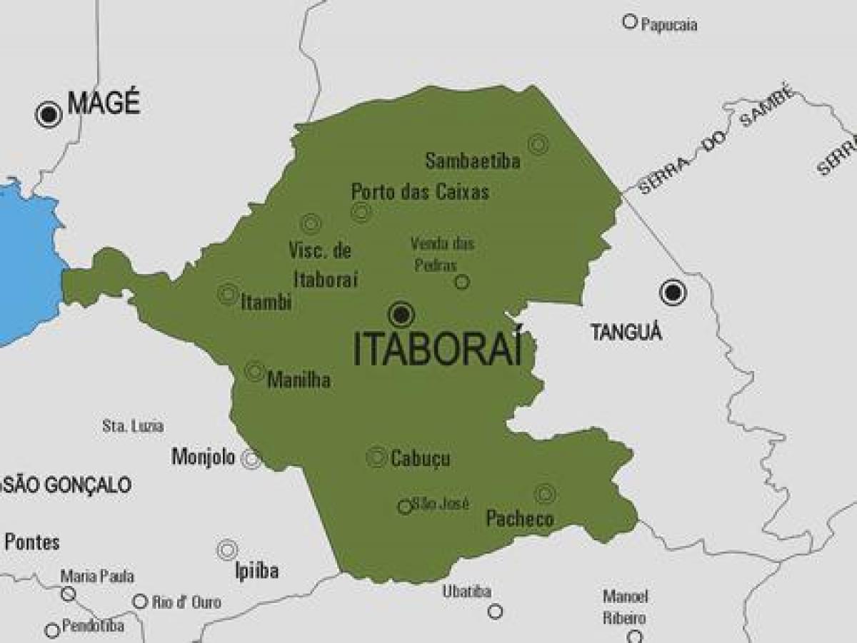 Zemljevid Itaboraí občina