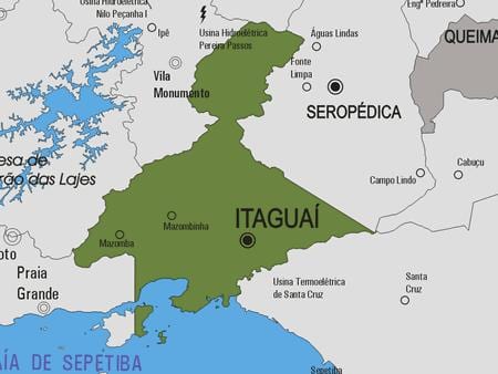 Zemljevid Itaguaí občina