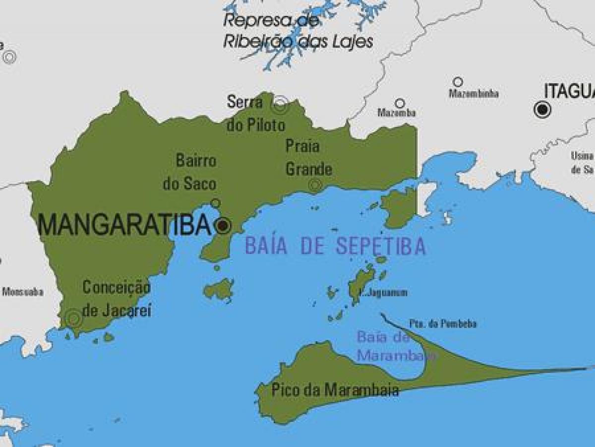 Zemljevid Mangaratiba občina