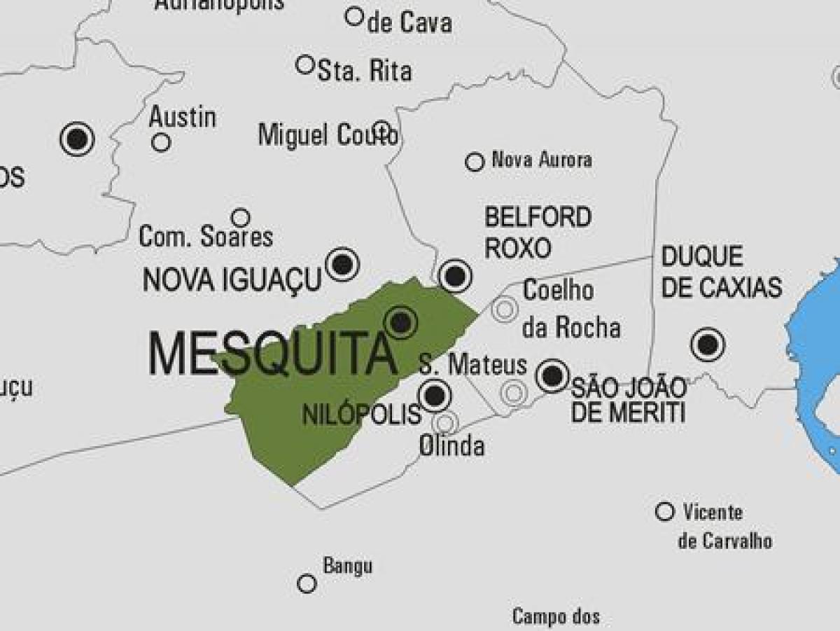 Zemljevid Mesquita občina