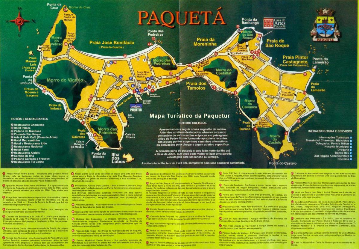 Zemljevid Paquetá