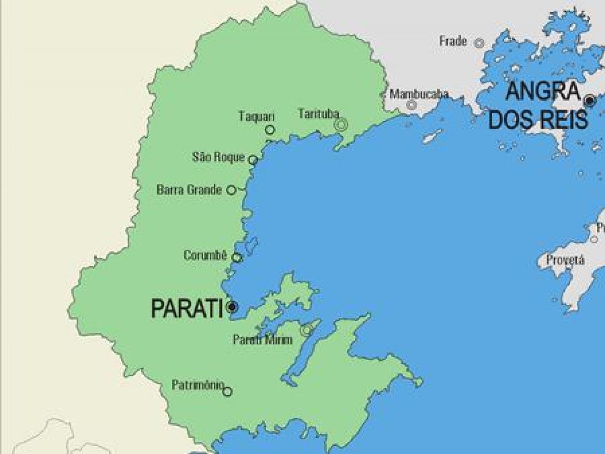 Zemljevid Parati občina