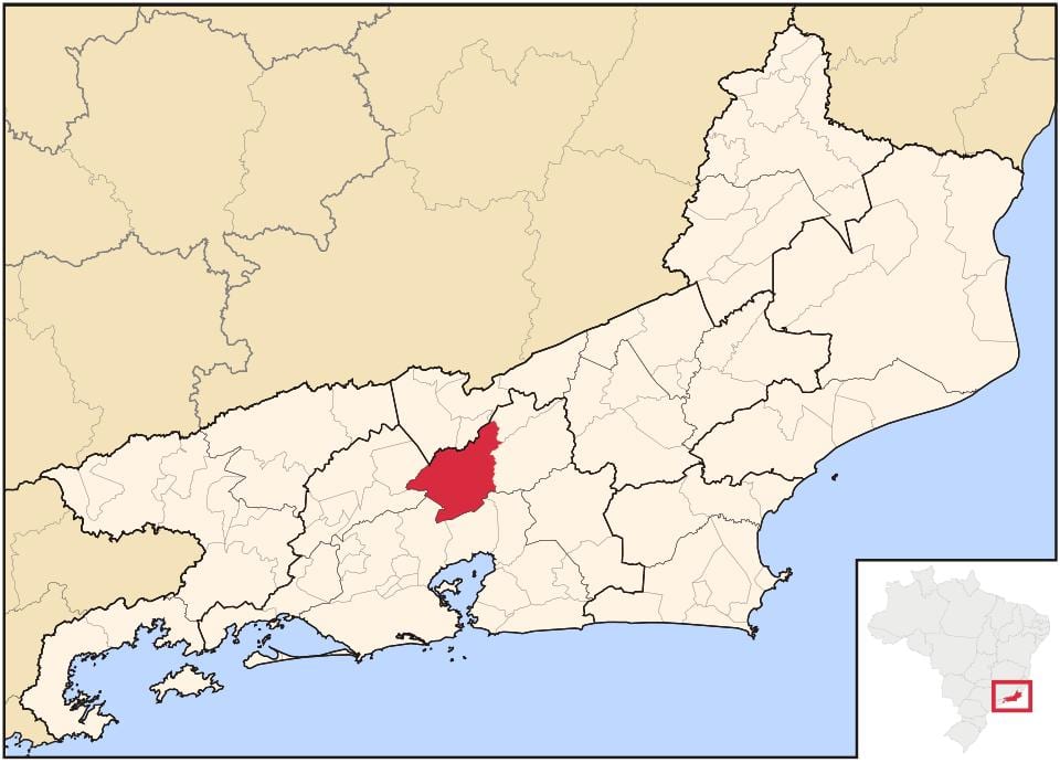 Zemljevid Petrópolis