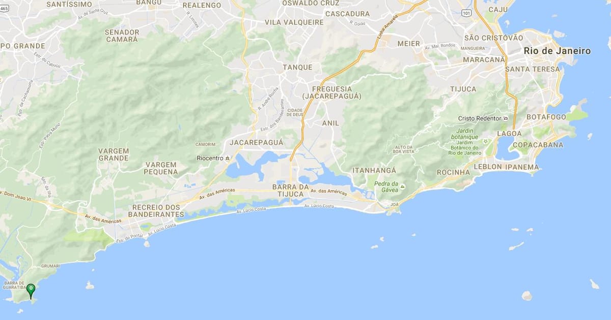 Zemljevid plaži Conchas