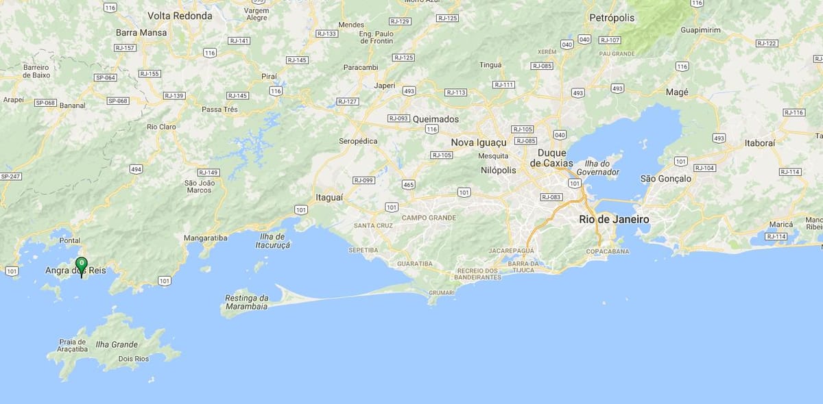 Zemljevid plaži Dentro