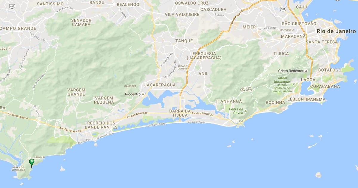 Zemljevid plaži Funda