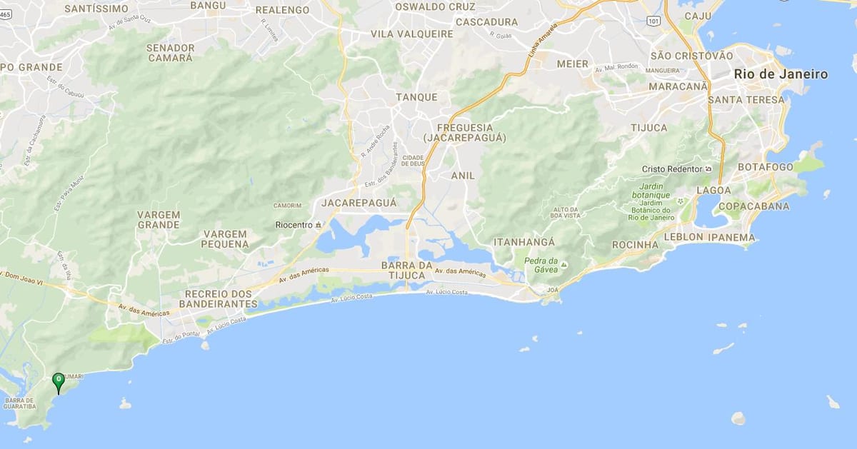 Zemljevid plaži Inferno