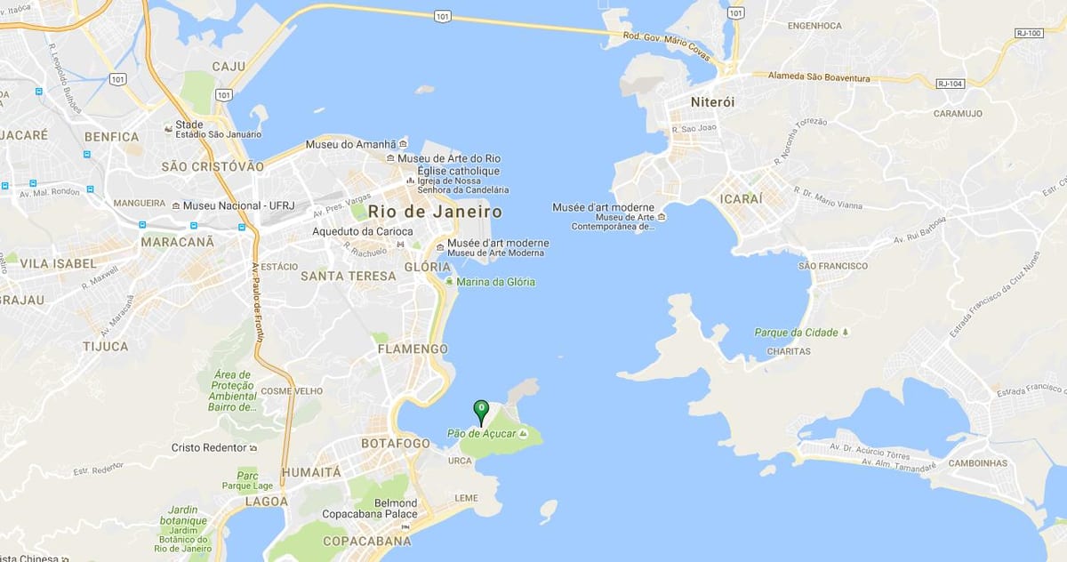 Zemljevid plaži Urca