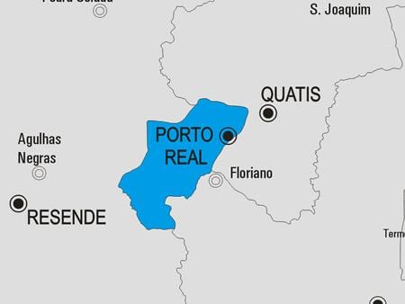 Zemljevid Porto Real občina