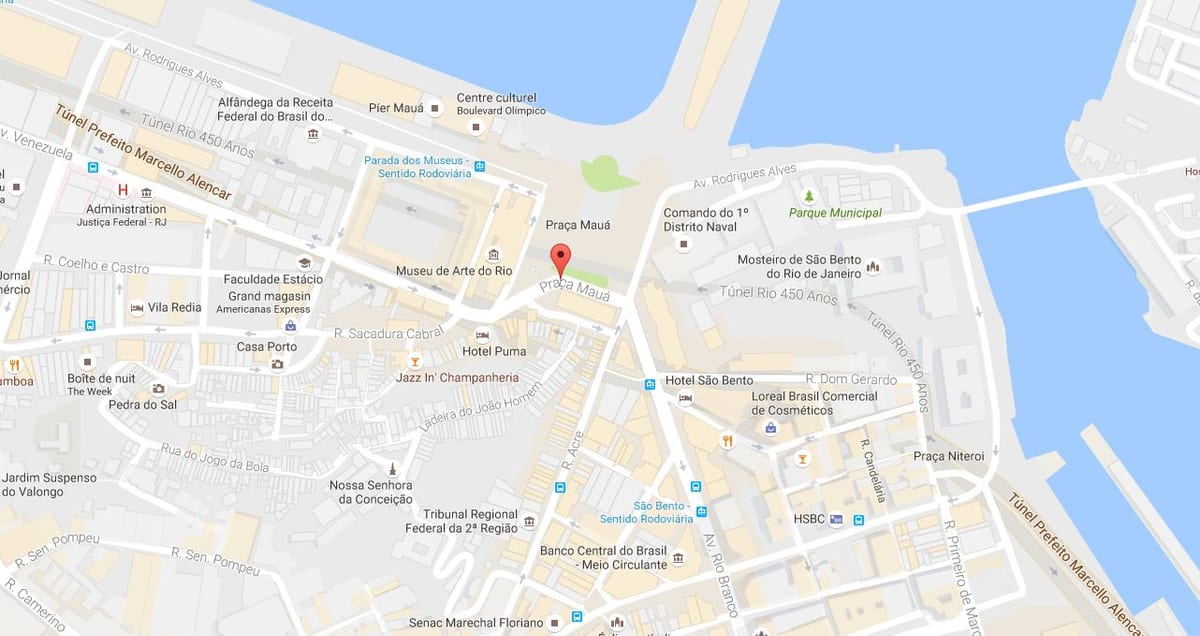 Zemljevid Praça Mauá