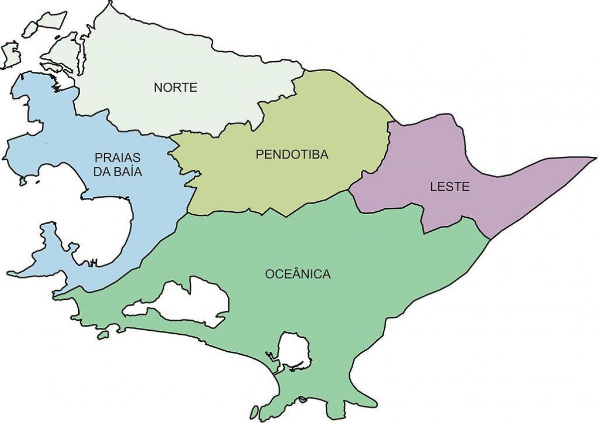 Zemljevid Regij Niterói