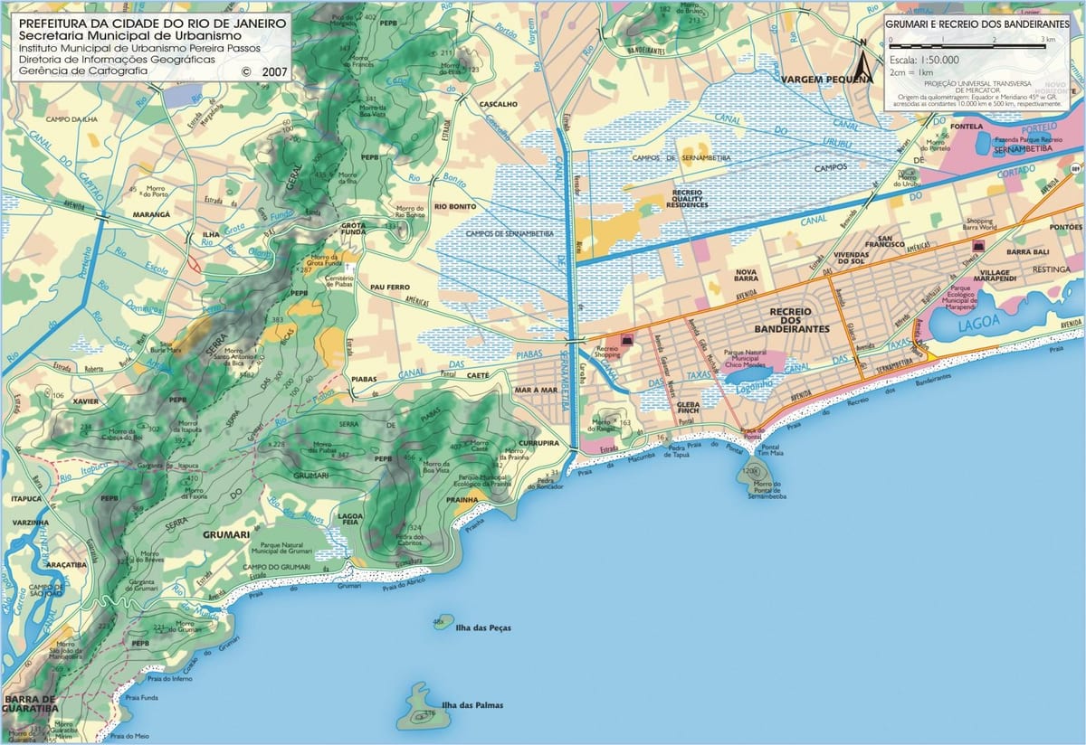 Zemljevid Reserva plaži