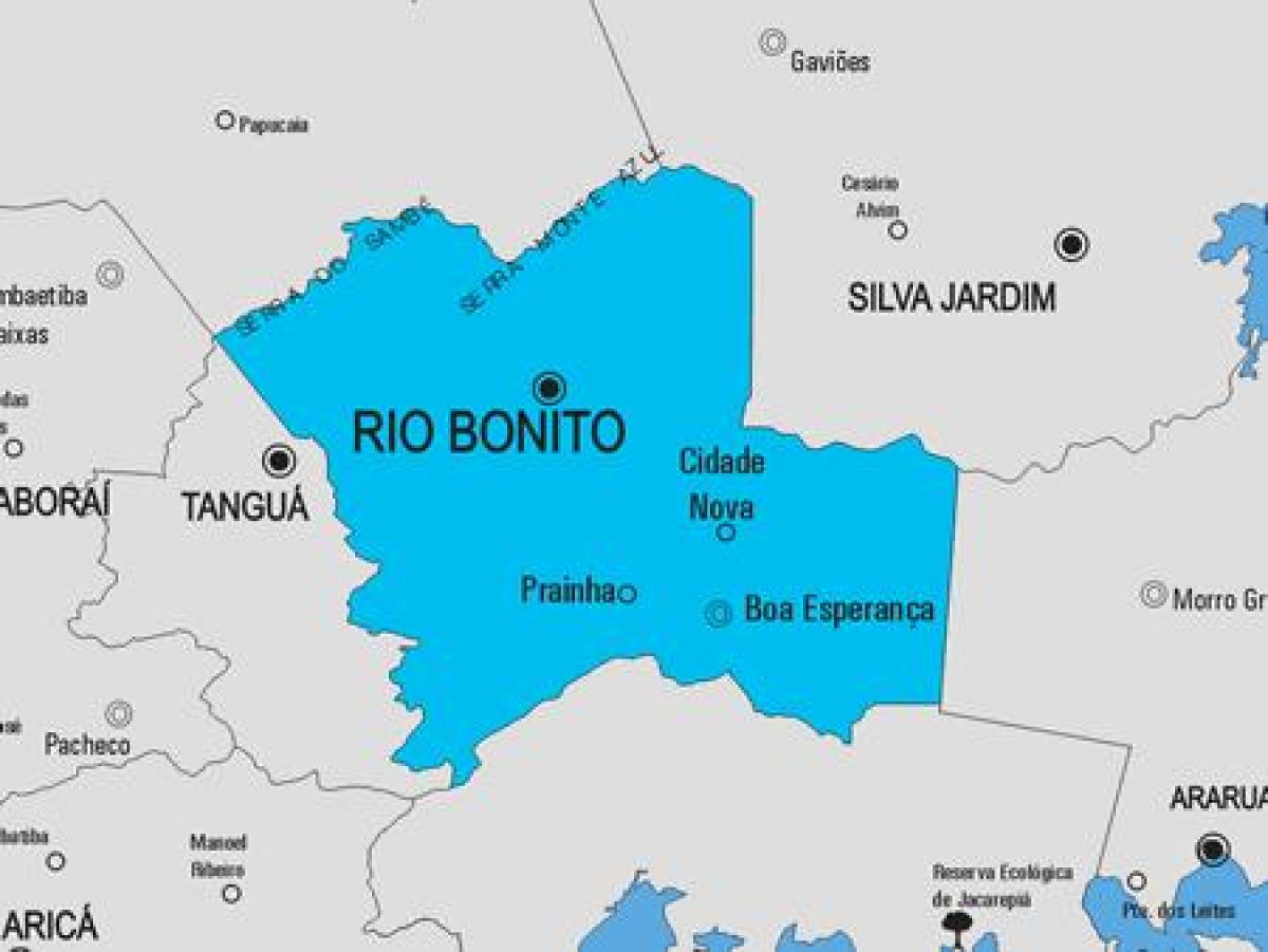 Zemljevid Rio das Flores občina
