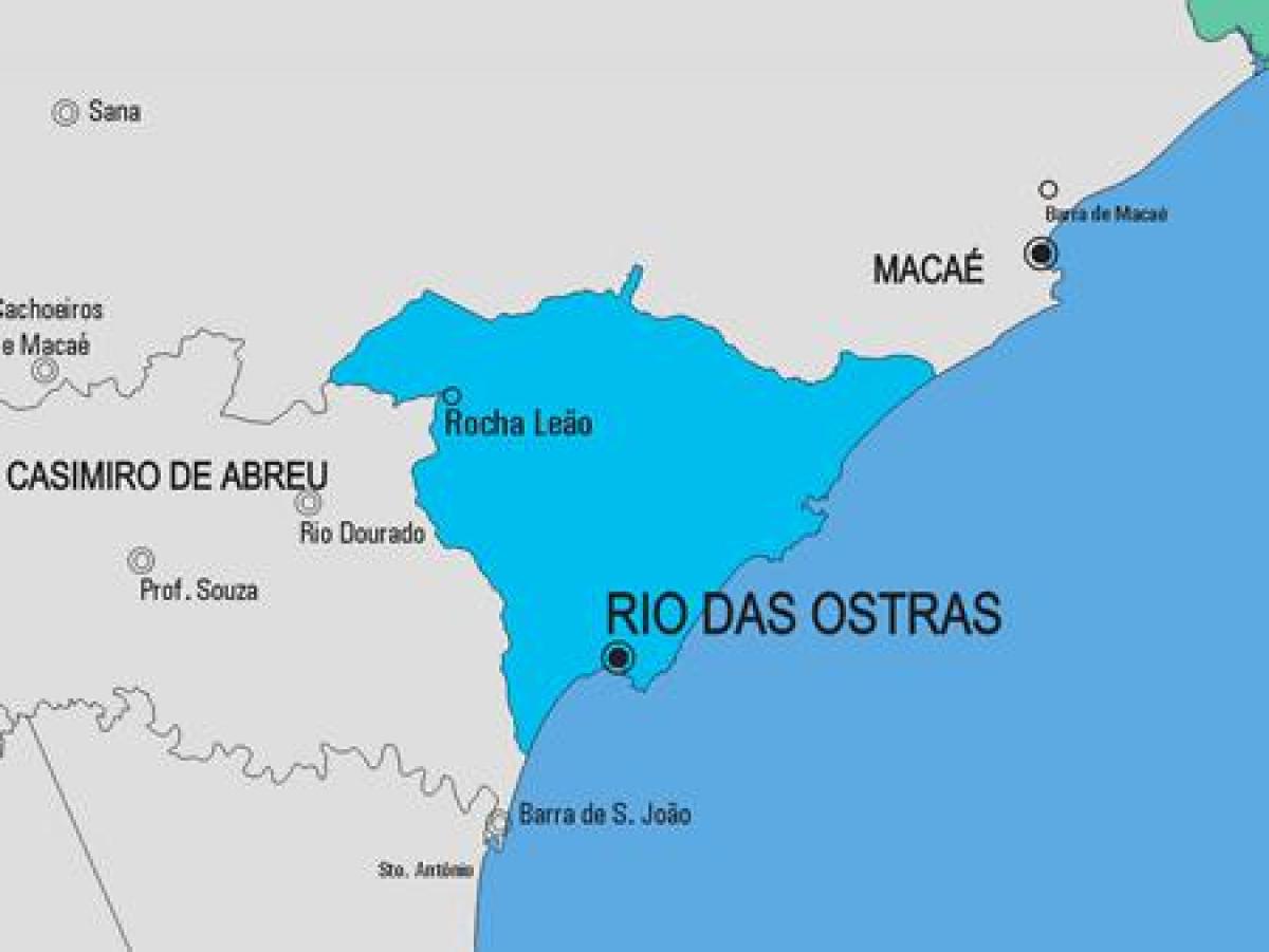 Zemljevid Rio de Janeiru občina