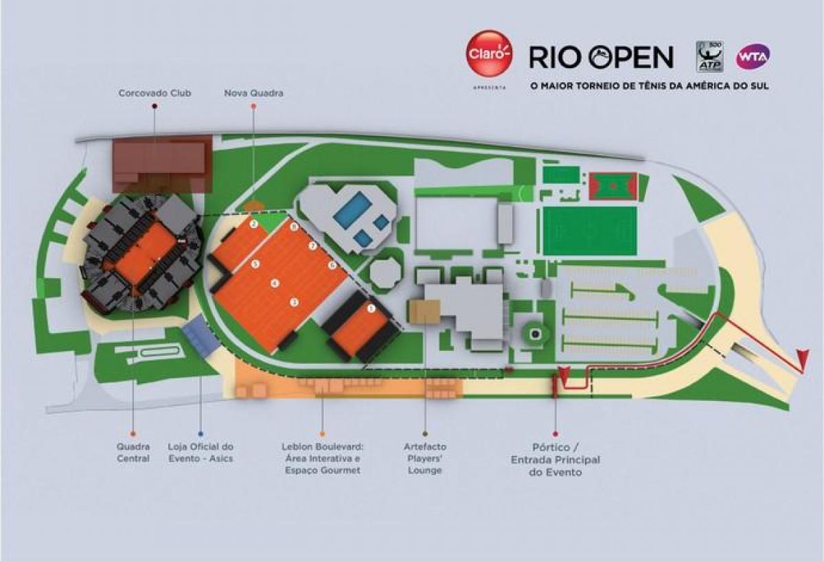 Zemljevid Rio Open