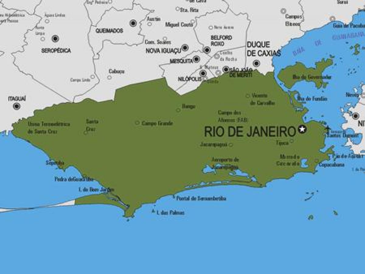 Zemljevid Rio Palamide občina