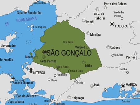 Zemljevid São Gonçalo občina