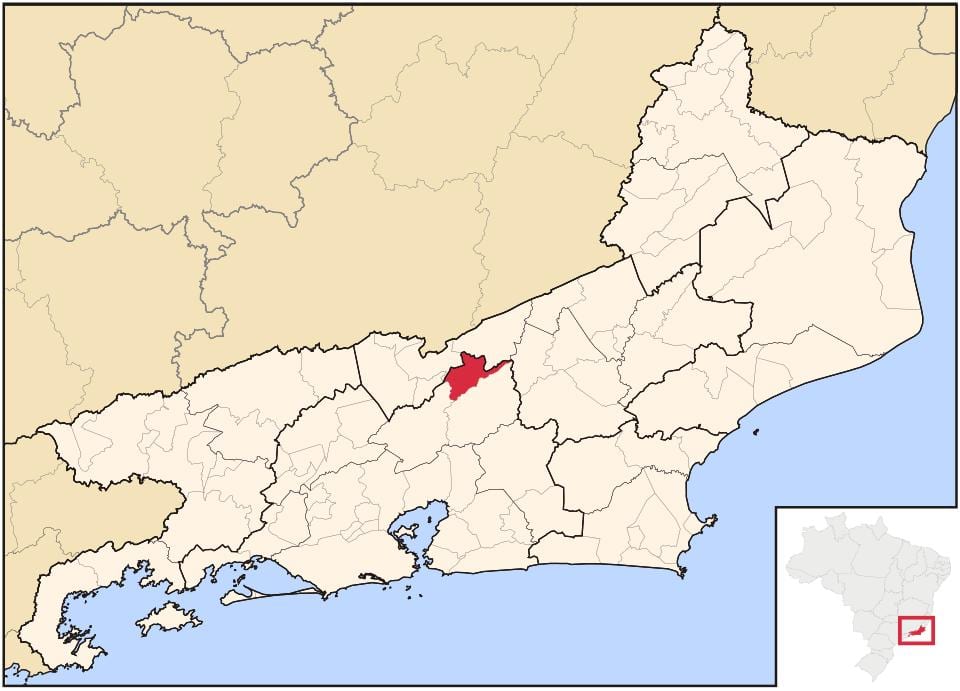 Zemljevid São José Vale do Rio Preto