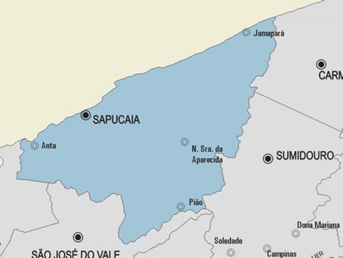 Zemljevid Sapucaia občina