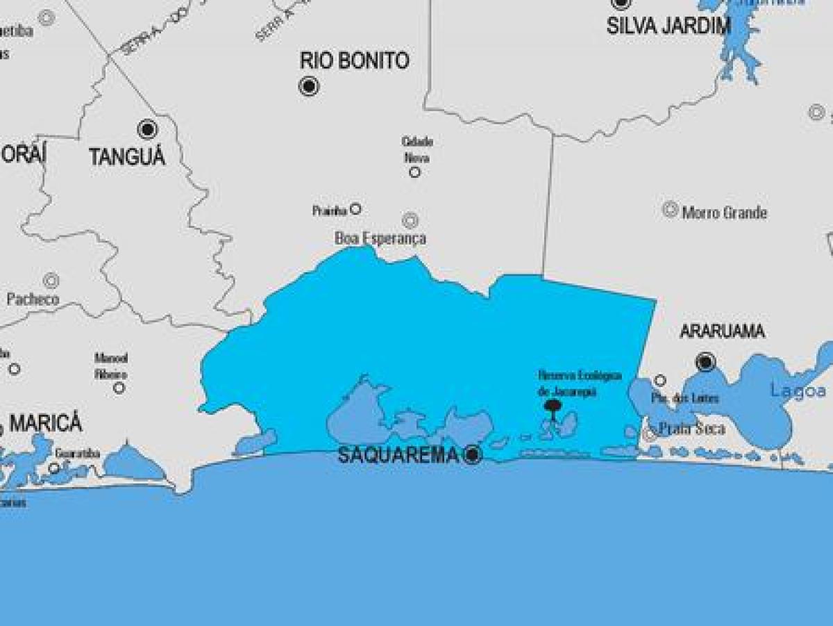 Zemljevid Saquarema občina