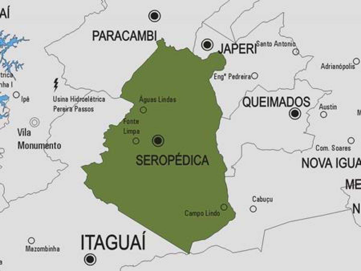 Zemljevid Seropédica občina