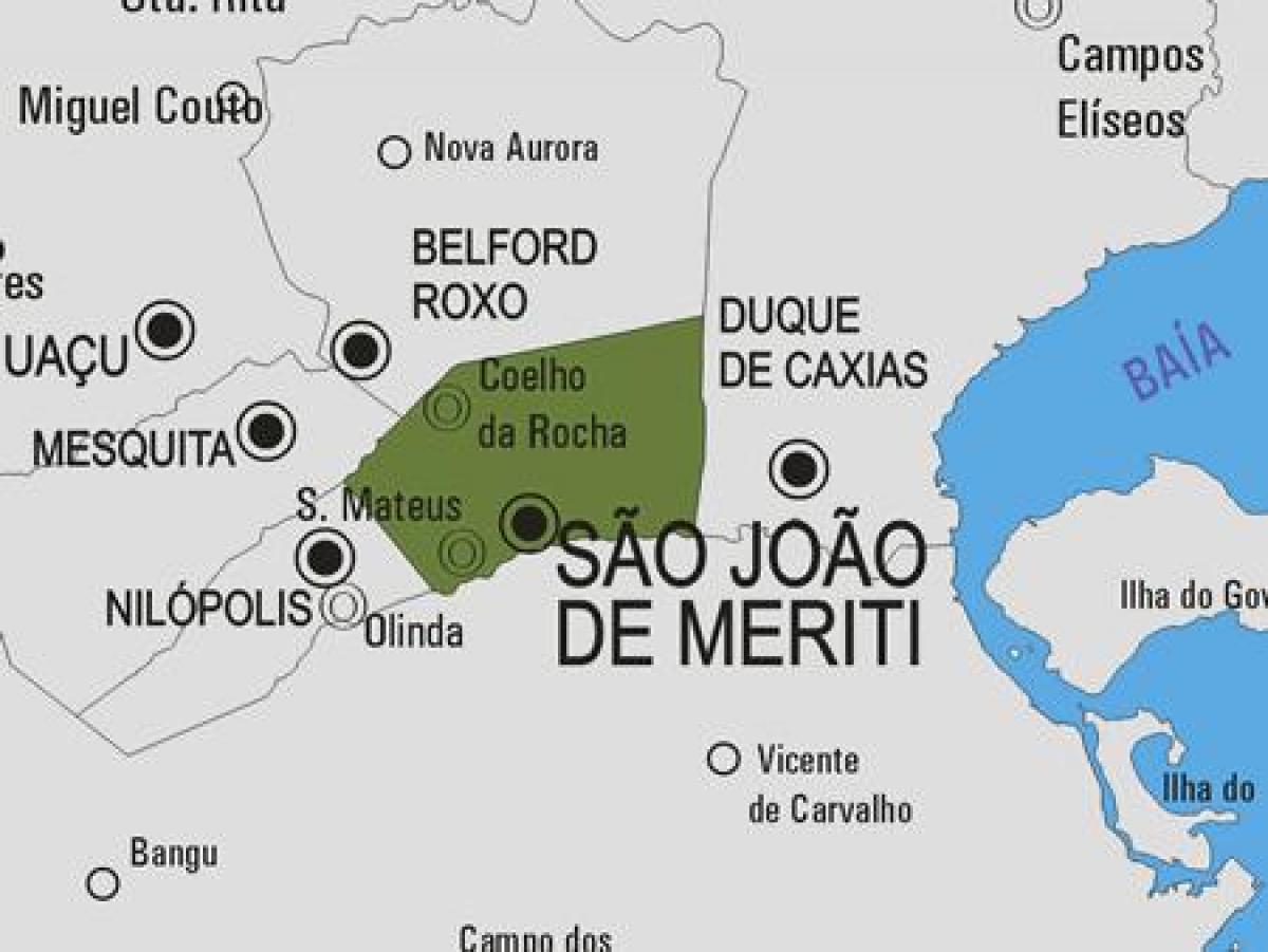 Zemljevid São João de Meriti občina