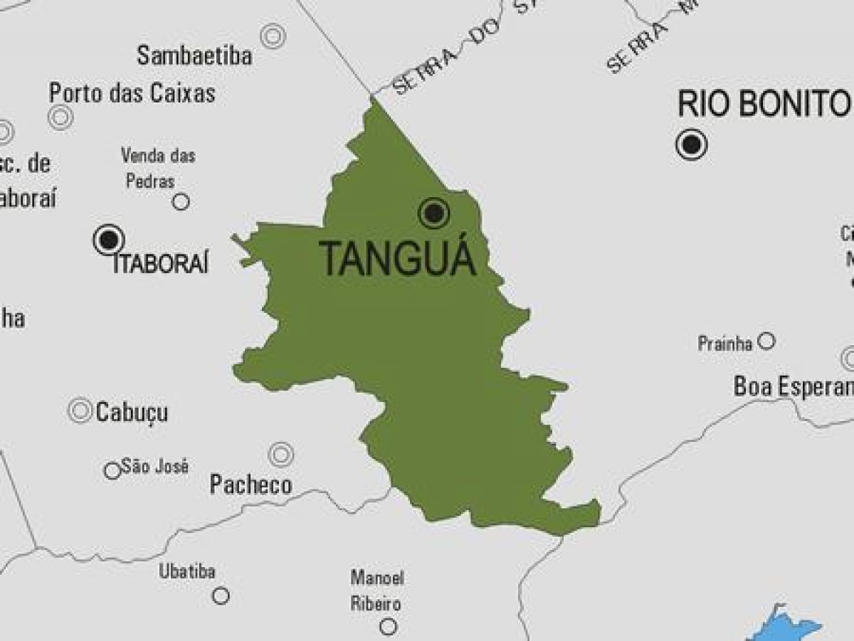Zemljevid Tanguá občina