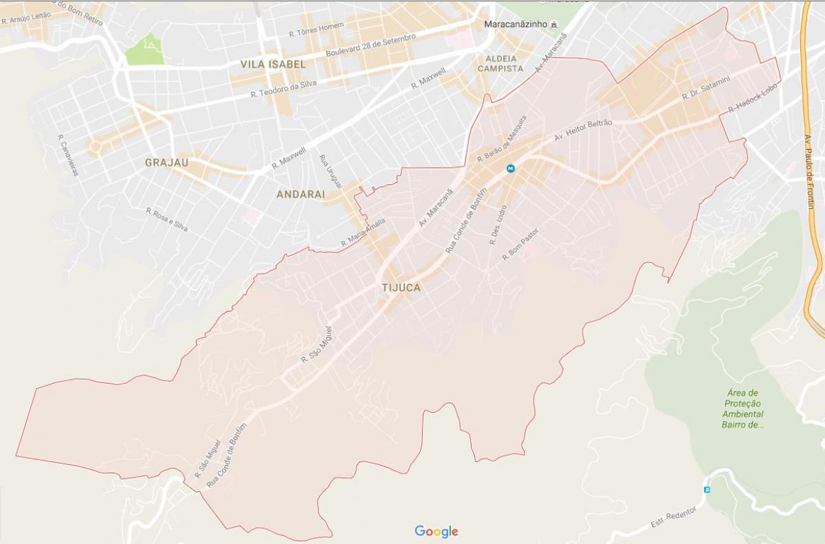 Zemljevid Tijuca
