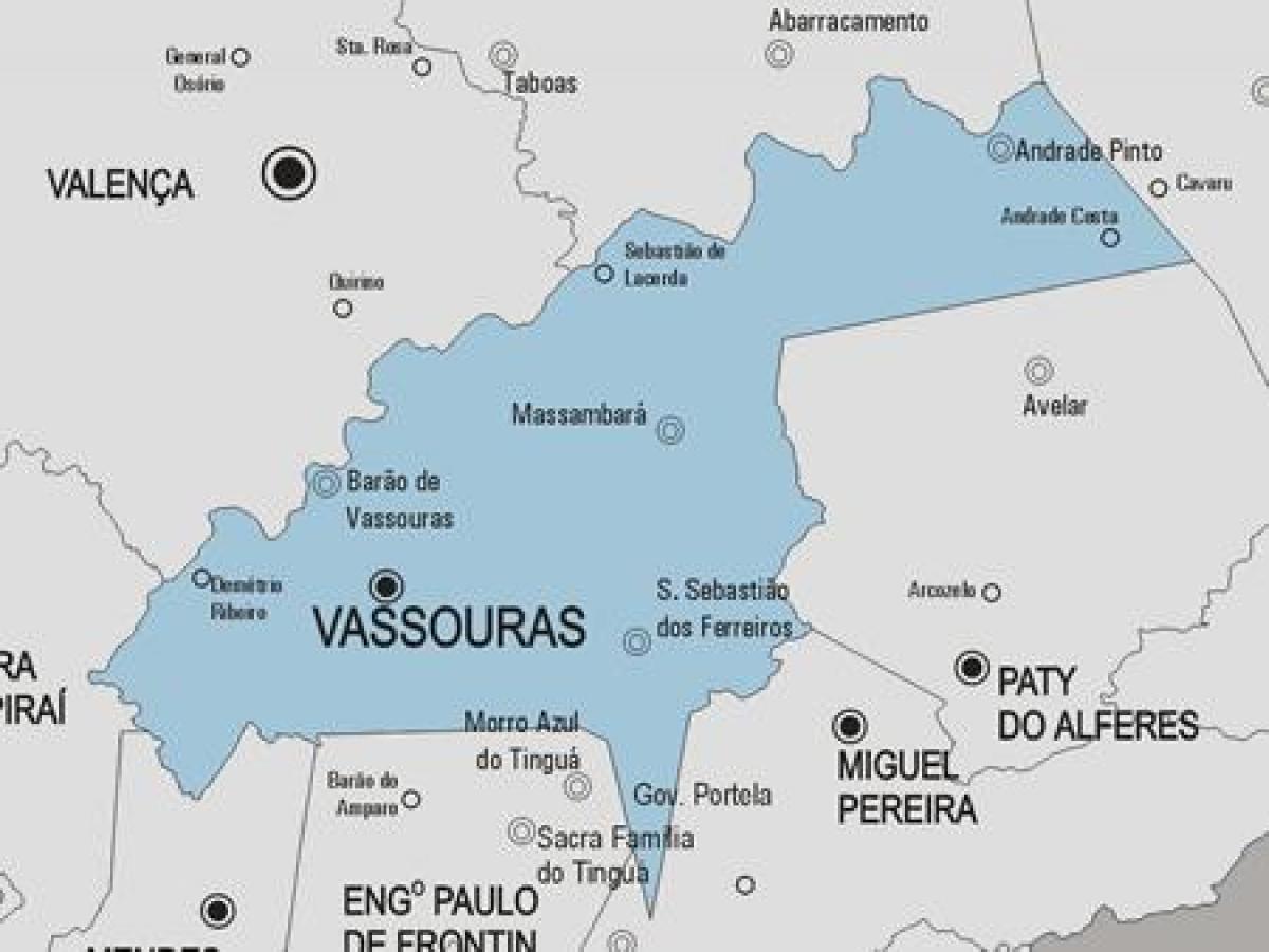 Zemljevid Varre-Sai občina