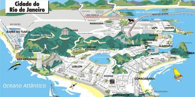 Zemljevid 3d Rio de Janeiru