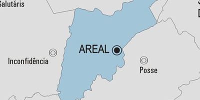 Zemljevid Areal občina