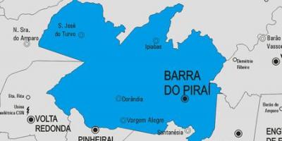Zemljevid Barra ne Piraí občina