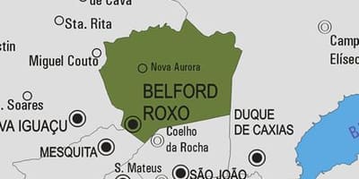 Zemljevid Belford Roxo občina