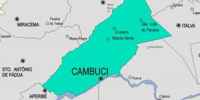 Zemljevid Cambuci občina