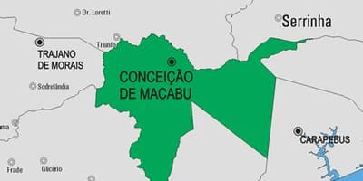 Zemljevid Conceição de Macabu občina