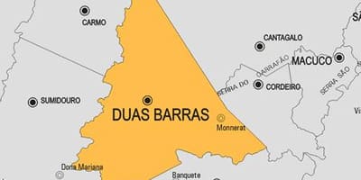 Zemljevid Duas Barras občina